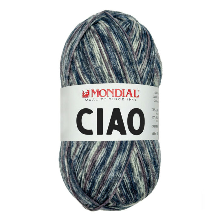 Ciao Sockenwolle von Mondial, 4 fädig, 100 gr