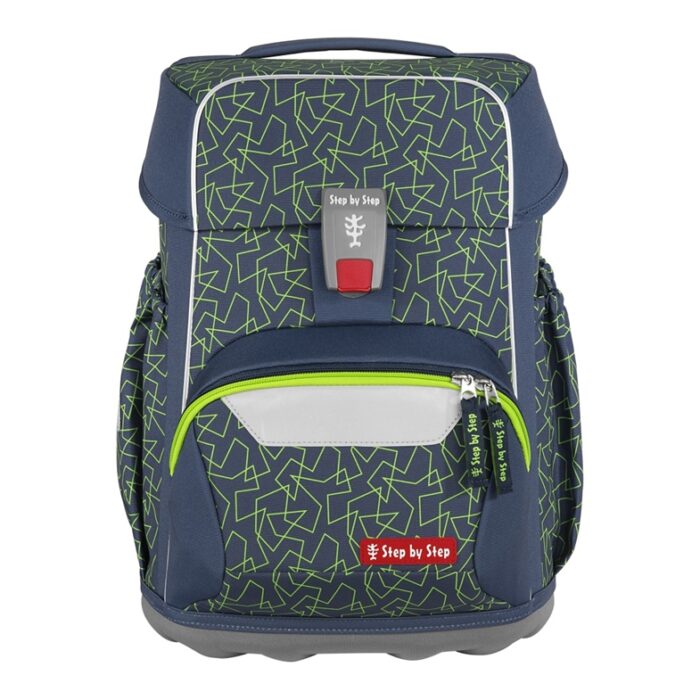 Step by Step Basis Schulranzen Set 4 teilig Green Geometric